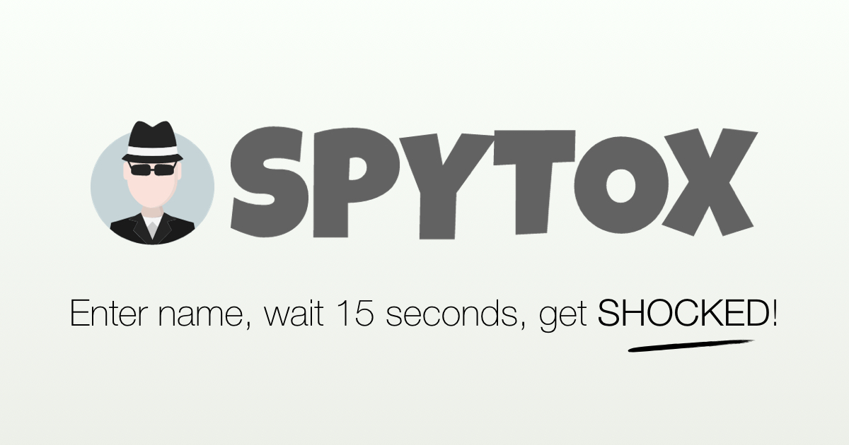 SPYTOX - Official Site | Find People, Numbers, Emails